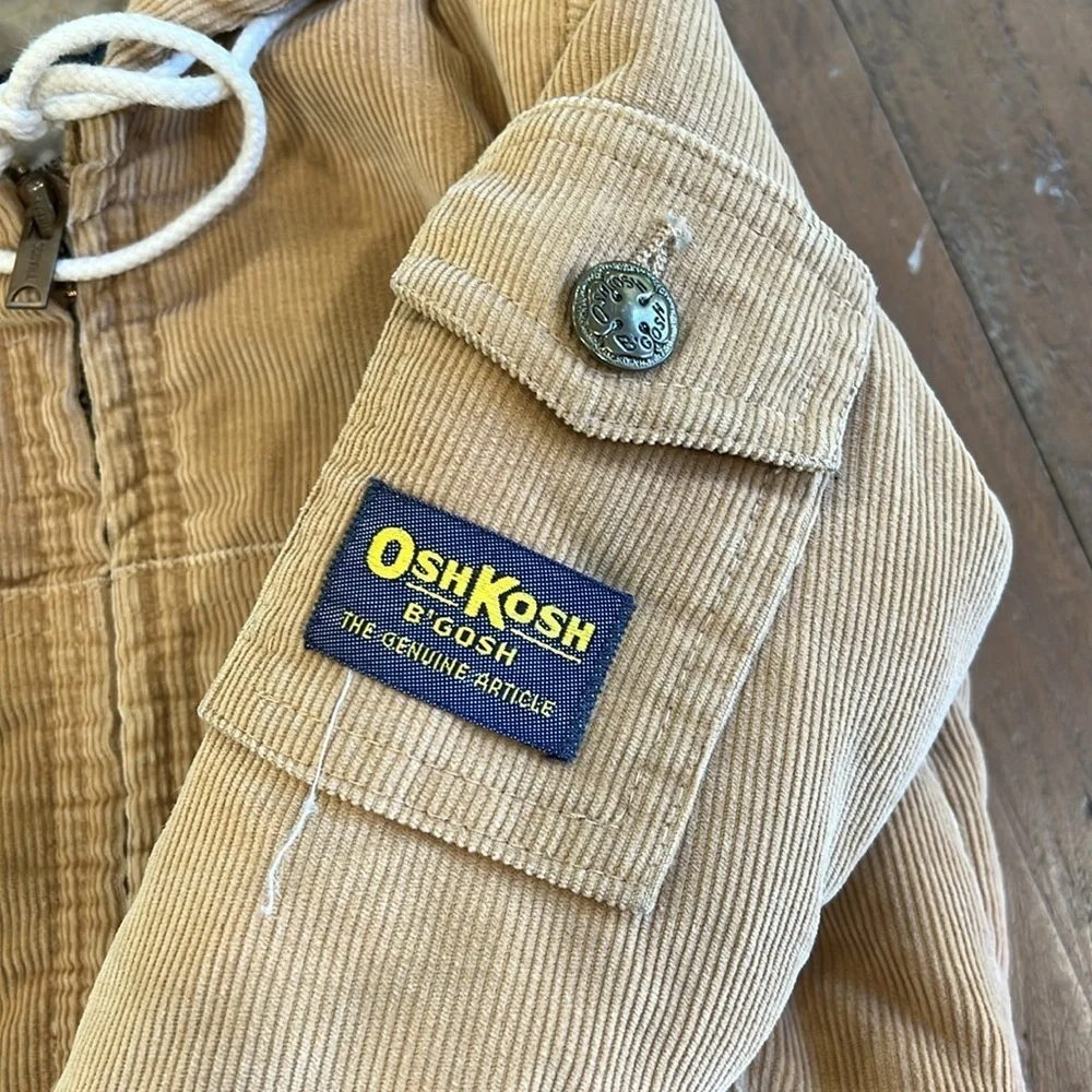 Oshkosh vintage Sherpa lined corduroy jacket